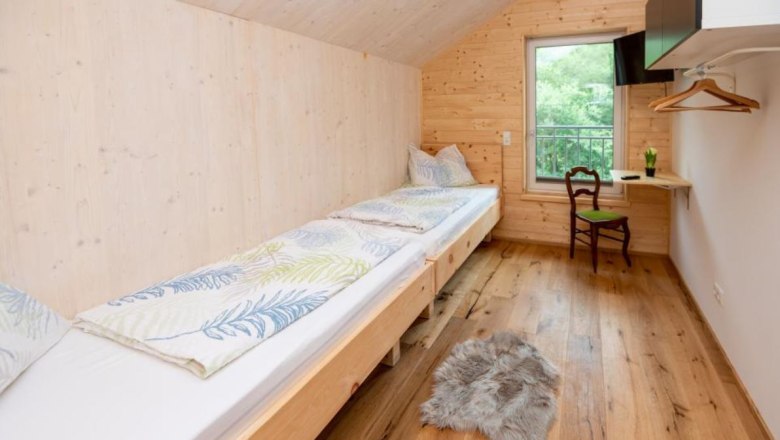 Schlafzimmer, © Chalets Lunz am See