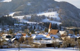 Blick auf das verschneite Gresten, © Marktgemeinde Gresten