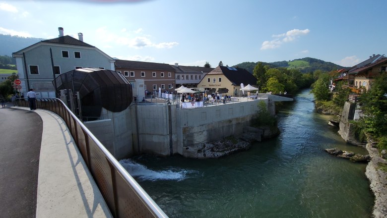 Aussichtsplattform beim Scheibbser Keramikmuseum / Wasserkraftwerk Brandstatt / Heubergbrücke, © Stadtgemeinde Scheibbs